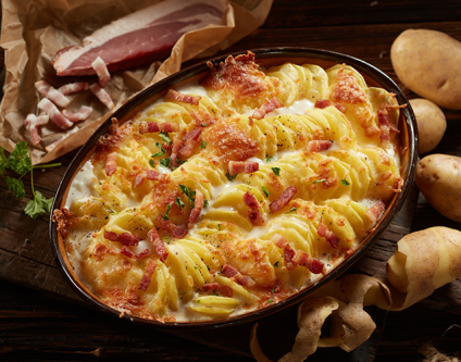 Fr: „Langgönser Allerlei“ mit Kartoffelgratin 